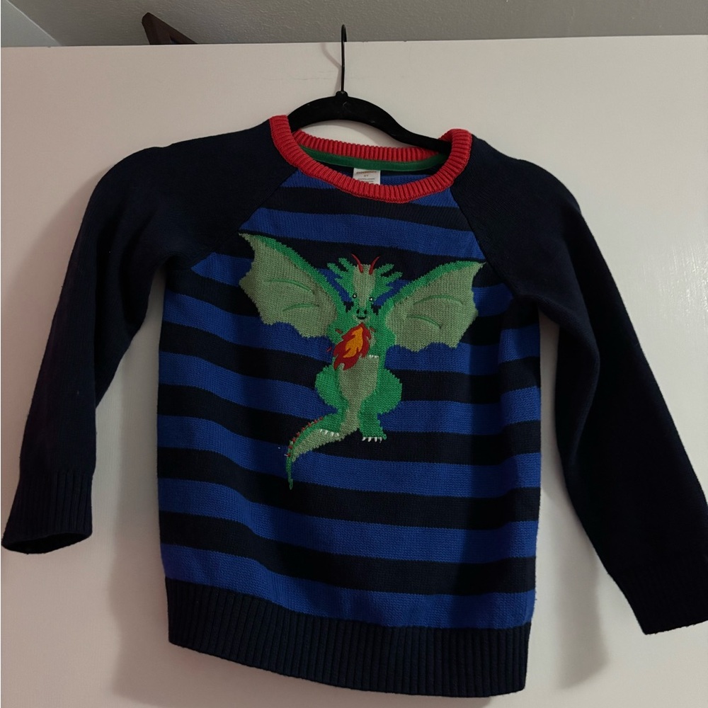 Gymboree Red and Blue Striped Sweater